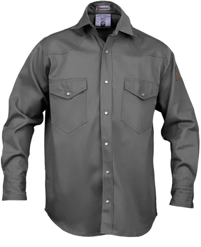 Miniatura 8 de Camisa resistente a llamas FR para soldadura - 100% C - 9 onzas Negro