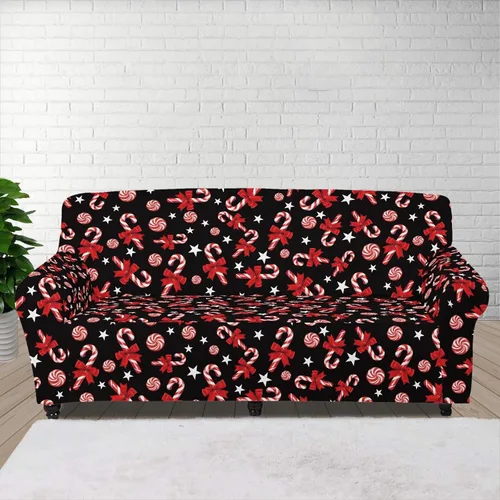 Miniatura 58 de Horeset Fundas elásticas para sofá con diseño de flores otoñales, lavables para sofá de 2 cojines, funda protectora para mascotas y perros