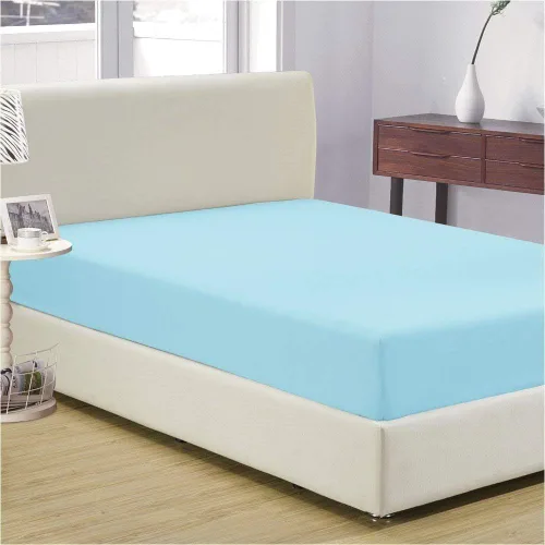 Sábana inferior ajustable para el hogar, 800 hilos, 100% algodón egipcio de alta calidad, ultra suave, sin arrugas, bolsillo profundo, color azul