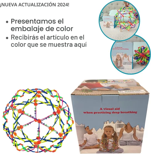 Miniatura 2 de 4E's Novelty Bola expandible, esfera sensorial de plástico para niños y adultos