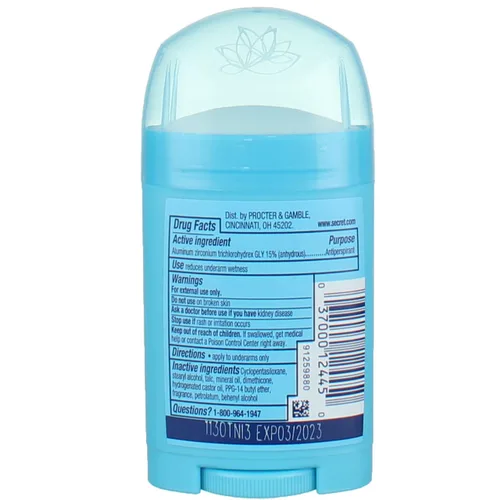 Miniatura 2 de Secret Desodorante antitranspirante Solid Shower Fresh 1.70 oz (paquete de 2)
