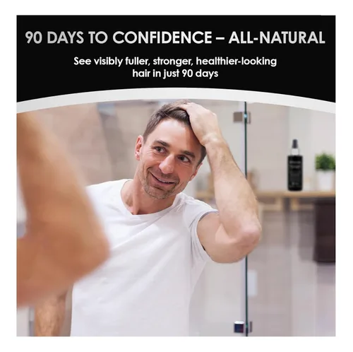 Miniatura 3 de ThickTails Suero de crecimiento del cabello para hombres para adelgazar el cabello Suero sin enjuague para raíces y cuero cabelludo con cafeína