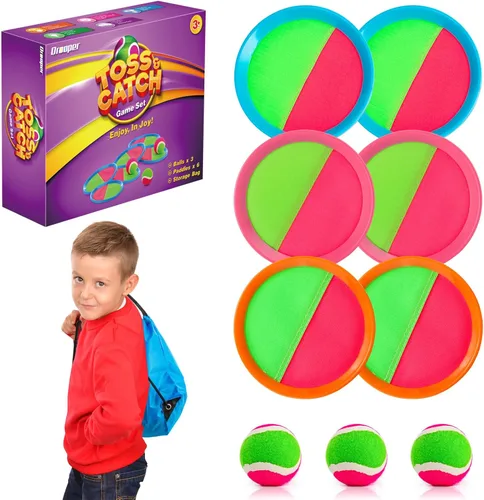 Juego de Lanzar y Atrapar Pelota, Relleno de Media de Navidad para Niños Pequeños, Juguetes para Niños y Niñas de 3 4 5 6 7 8 Años, Regalo de