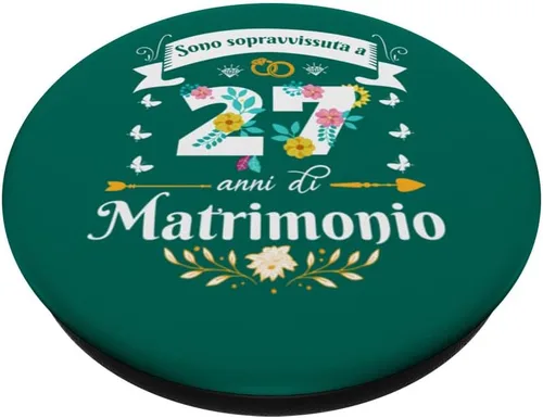 Miniatura 2 de Sono Sopravvissuta 27 Anni di Matrimonio Per Donna Moglie PopSockets MagSafe PopGrip for iPhone
