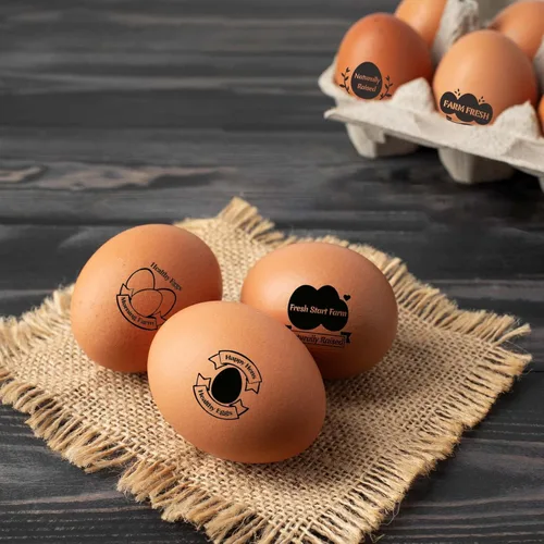 Miniatura 6 de Sellos de huevos para huevos frescos, sello de huevo personalizado y etiqueta de huevo de pato para creaciones de granja y cocina con múltiples