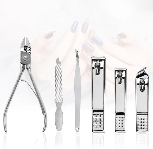 Miniatura 3 de Yougai Juego de cortaúñas para hombres y mujeres, juego de manicura de regalo de 18 piezas, kit de manicura de acero inoxidable, herramientas