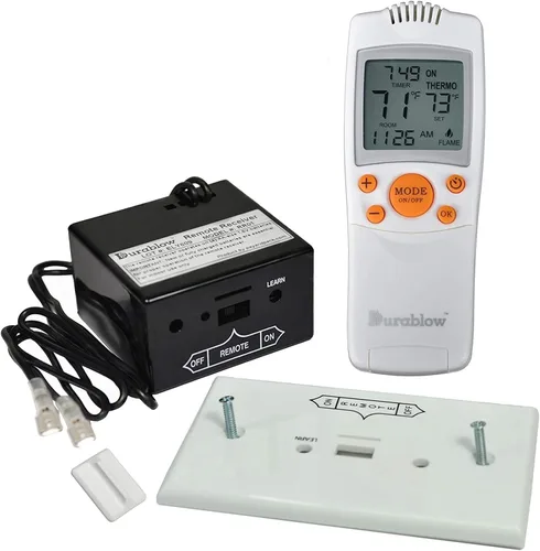 Miniatura 10 de Durablow TR2001 - Kit de control remoto de encendido y apagado para chimenea de gas con válvula Millivolt o módulo de encendido electrónico, caja