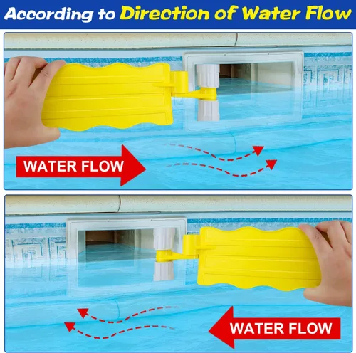 Miniatura 3 de Skimmer para superficie de piscina, desnatador de desechos de plástico, manos libres, funciona con la mayoría de los sistemas de skimmer en piscinas