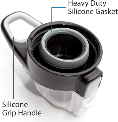 Miniatura 4 de Cupture Botella de acción con asa - Acero inoxidable aislado al vacío, 22 oz Rosa