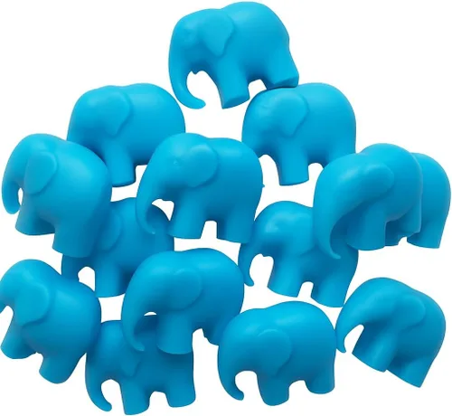 Jabones de elefante para niños, regalos de baby shower o primera fiesta de cumpleaños, bolsas de agarre de cabras, leche y miel, paquete de 20