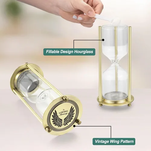 Miniatura 4 de Urna mediurma de reloj de arena para cenizas para cenizas para hombres y mujeres, urna de cremación para cenizas, urna conmemorativa de recuerdo