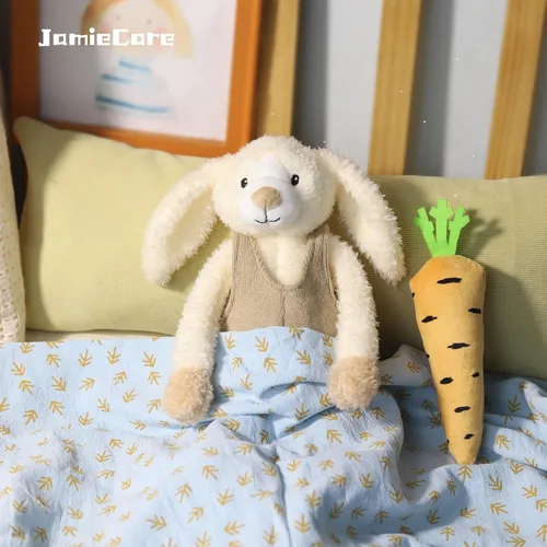 Miniatura 5 de Conejito de Pascua de peluche, juguete de conejo de ropa suave para niños, recién nacidos, niños y niñas, juguetes de peluche adorables y adorables