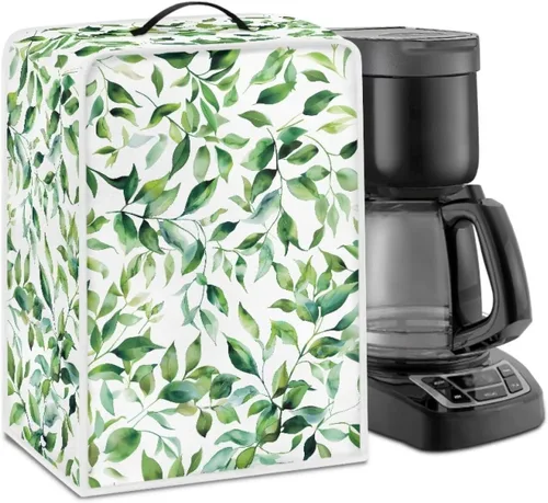 Miniatura 27 de Funda para cafetera, poliéster, azul, se adapta a la mayoría de máquinas de café estándar, protector resistente al polvo, huellas dactilares