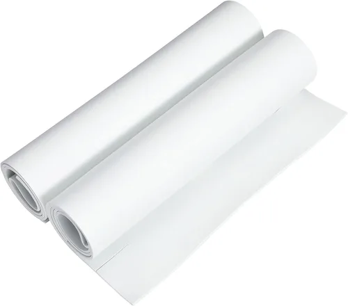 Miniatura 8 de Bright Creations Rollo de espuma EVA Craft de 0.079 in - 13.7x39 pulgadas, color blanco, hoja de espuma de alta densidad y formable para artes