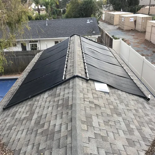 Miniatura 6 de Panel solar de calentador de piscina de grado industrial: sistema de montaje superior sin tirantes de viento alto y máxima resistencia a