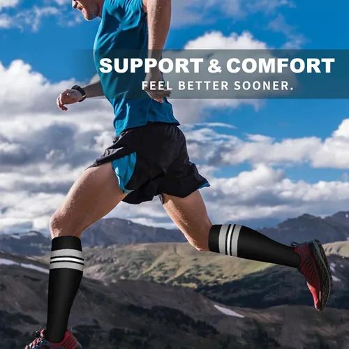 Miniatura 23 de 6 Pack Copper Compression Socks for Women and Men Circulation-Best Support for Medical, Running,Nursing,Athletic
