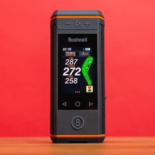 Miniatura 2 de Bushnell Golf Wingman HD - Altavoz GPS con pantalla táctil a color, audible y visual frontal/centro/trasero con potente audio de 360 grados