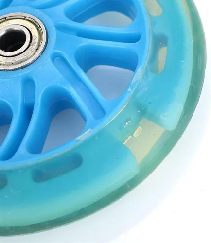 Miniatura 3 de TRENDYBOY Rueda de monopatín Rueda de Scooter Solo Warping Slide Carrito de compras Longboard 2 Color 4.724 in Ruedas (Color : Bule)