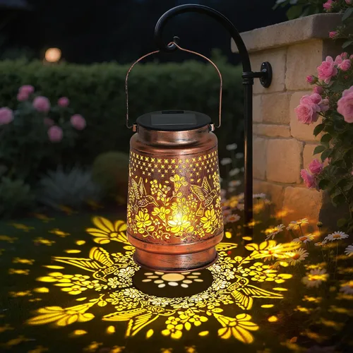 Miniatura 8 de Farol solar impermeable para exteriores, decoración de jardín, regalos de cumpleaños de Navidad para mujeres, mamá, abuela, jardín decorativo