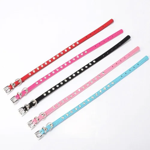 Miniatura 2 de Collares para perros pequeños, con diamantes brillantes y diamantes de imitación brillantes con purpurina para cachorros, para mascotas, XS, S, S