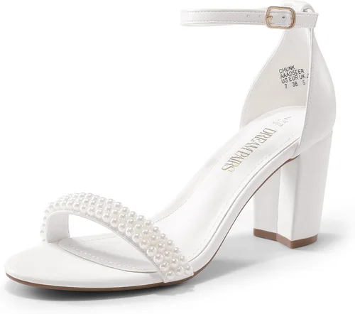 Miniatura 27 de DREAM PAIRS - Sandalias de tacón grueso y bajo para mujer