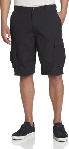 Nautica Pantalones cortos tipo cargo de sarga antidesgarros para hombre, Verde