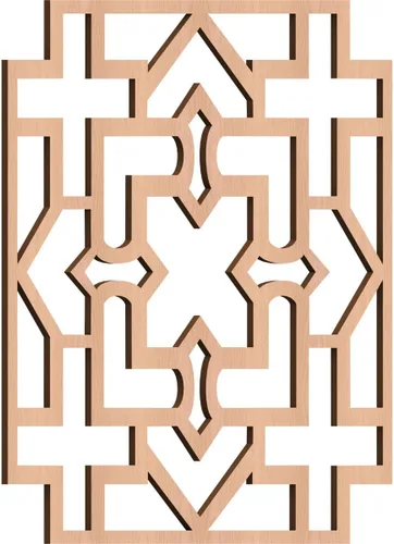 Miniatura 51 de Wise Paneles decorativos de madera con calado, extra pequeños, 7 3/8 pulgadas de ancho x 7 3/8 pulgadas de alto x 1/4 pulgadas de alto, roble rojo