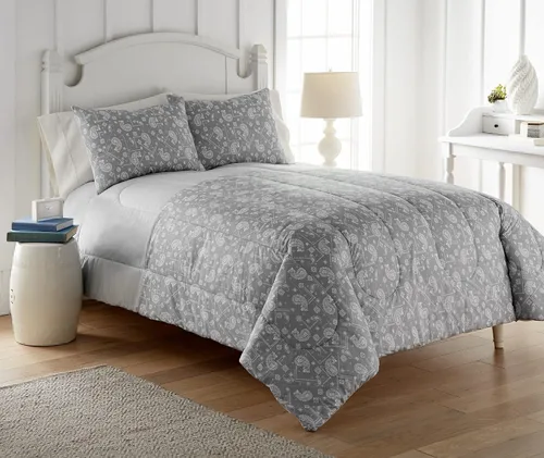 Miniatura 9 de Thermee Micro Flannel Juego de edredón tamaño King, felpa, ropa de cama suave y cálida, lavable y secar a máquina, cuadros tradicionales