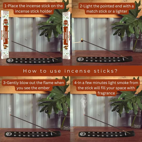 Miniatura 4 de Barritas de incienso de olíbano y mirra - Total 40 barritas de incienso - Paquete doble de 20 barritas de incienso - Inciensos - Inscents - Mirra