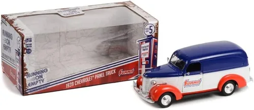 Miniatura 3 de ModelToyCars 1939 Chevy Panel Truck - Equipo de carreras Summit, rojo - Greenlight 85061 - Coche fundido a presión a escala 1/24