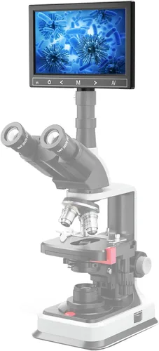7" pantalla LCD de 5MP para tamaño de montaje del microscopio trinocular 76.1 ft m