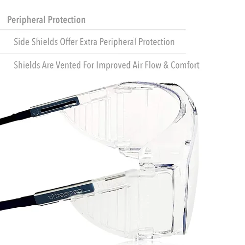 Miniatura 4 de Honeywell Uvex Ultra-Spec 2001 OTG (sobre el vidrio) Gafas de seguridad para visitantes con lente antivaho Uvextreme transparente (S0112C)