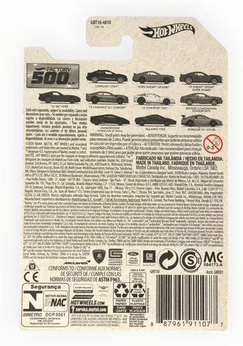 Miniatura 2 de Hot Wheels McLaren 720S, [azul] Fábrica 500 9/10