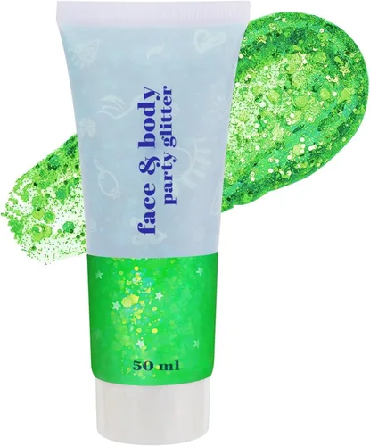 Miniatura 10 de Go Ho Gel de purpurina púrpura de sirena, purpurina holográfica para el cabello morado para niños y mujeres, lentejuelas gruesas para ojos, labios