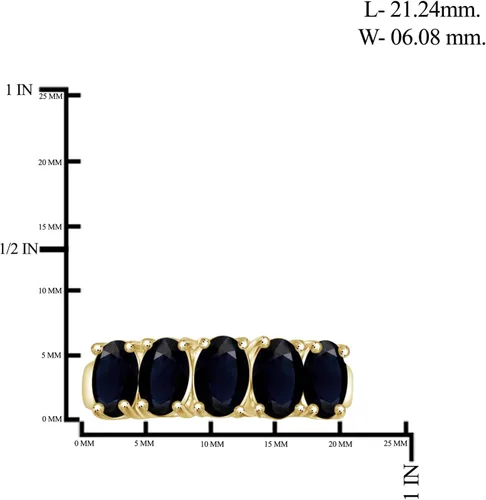 Miniatura 4 de JEWELEXCESS Anillo de zafiro de 3.30 CTW en oro de 14 quilates sobre plata
