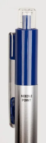 Miniatura 6 de TUL Bolígrafos de gel retráctiles de 0.020 in, punta fina de aguja, paquete negro/azul (2 paquetes de 4)