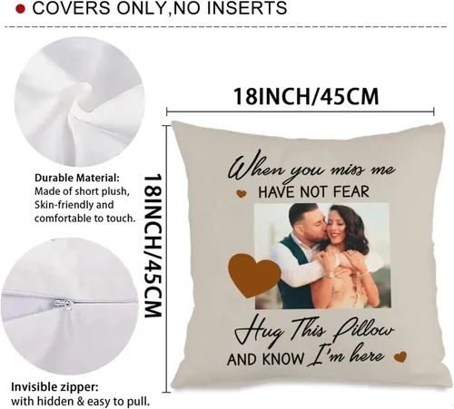 Miniatura 24 de Custom 6 Photo Throw Pillow Cover with Text for Mom, Cozy Cushion Ideal as a Thoughtful Gift for Family Mother’s Day Holidays or Special Occasions 6