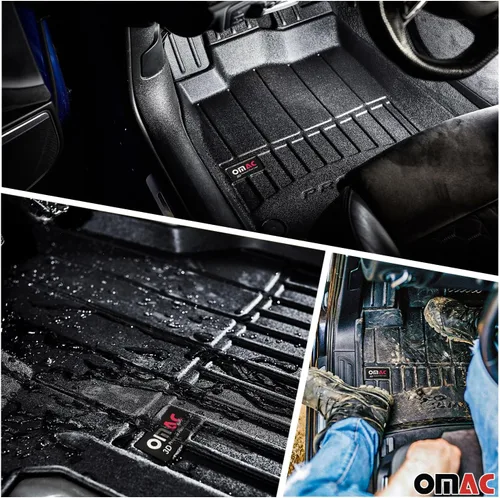 Miniatura 2 de OMAC Alfombrillas de alta calidad y forro de carga para Volvo XC60 2018-2026, 5 unidades, alfombrillas de automóvil para todo tipo de clima, 3D