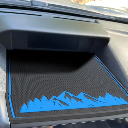 Miniatura 2 de Alfombrillas de tablero para Subaru Crosstrek Accesorios 2023-2018, Forester 2019-2024, Impreza 2018-2023, forro interior antideslizante (azul)
