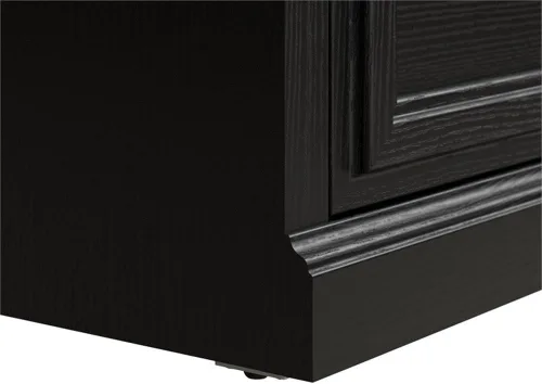 Miniatura 8 de Bush Furniture Woodland - Banco de zapatos pequeño de 24 W con cajón en roble de gamuza negra Organizador estrecho de calzado para entrada