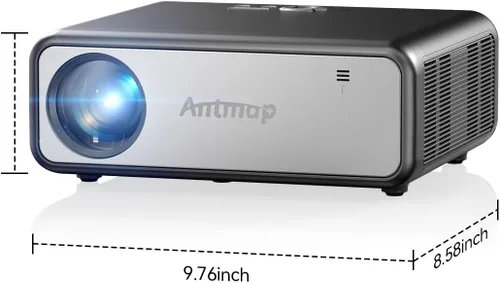 Miniatura 8 de Proyector de decodificación 800 ANSI 4K con WiFi y Bluetooth, proyector de películas antmap para exteriores con altavoz inmersivo de 5 W, pantalla