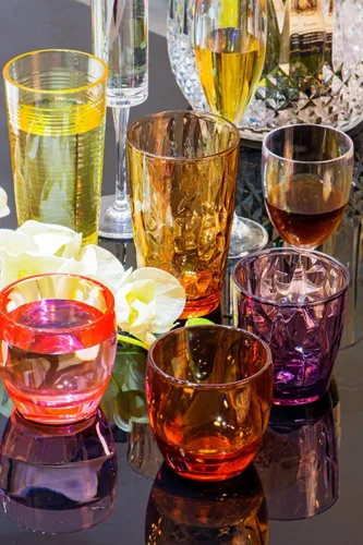 Miniatura 7 de Vasos festivos de acrílico de color para restaurante, resistentes a golpes, vasos para tomar jugo, vasos para vino irrompibles, vasos de plástico 6