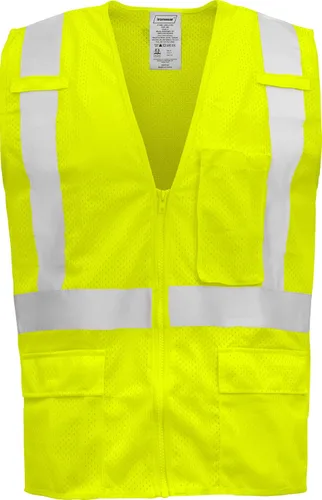 Miniatura 6 de Ironwear 1284 Class 2 Polyester Safety Vest w/Zipper & Radio Clips