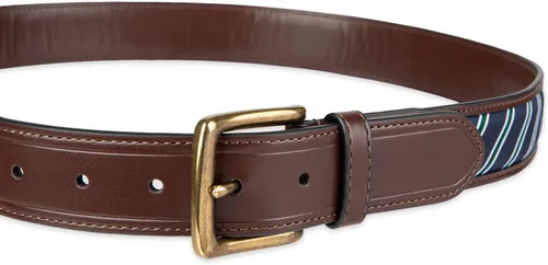 Miniatura 36 de Tommy Hilfiger Men's Fabric Inlay Casual Belt with Classic Harness Buckle