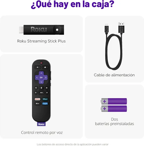 Miniatura 12 de Roku Streaming Stick Plus 2025 - Dispositivo de transmisión Roku 4K y HDR para TV con control remoto por voz - TV gratis y en vivo