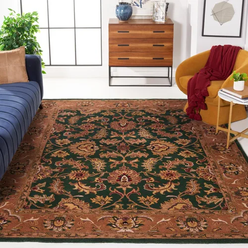 Miniatura 27 de Safavieh colección Heritage HG628A - tapete oriental tradicional hecho a mano de lana verde oscura y dorada, Lana, negro / beige (Black/ Beige)