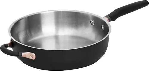Miniatura 11 de Meyer Accent Series Sartén del chef antiadherente con anodizado duradero y mango auxiliar de 4.5 cuartos de galón