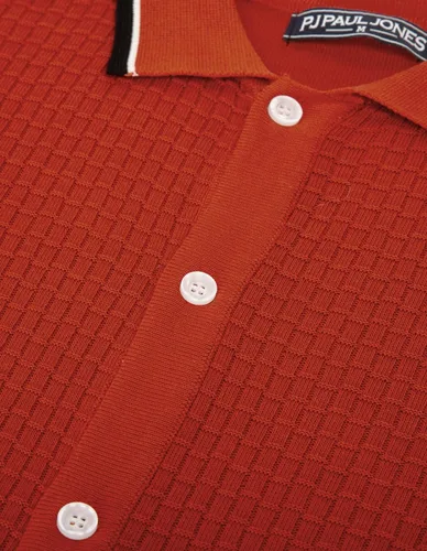 Miniatura 5 de PJ PAUL JONES Polo de punto para hombre, transpirable, con botones, para golf