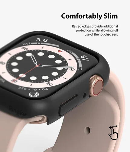 Miniatura 4 de Ringke Funda delgada para Apple Watch Series 6, 5, 4 (1.575 pulgadas), SE 3, 2, 1 (1.575 pulgadas), funda delgada y ligera para mujeres y hombres