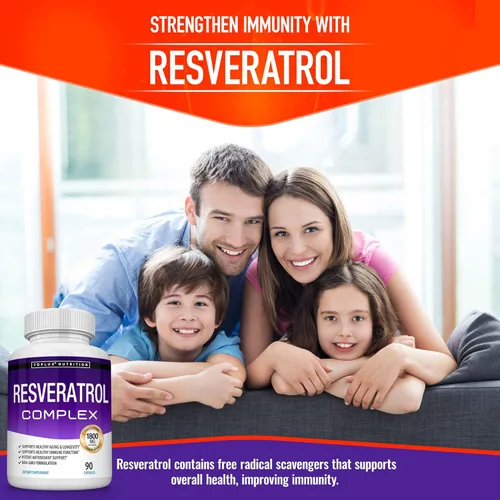 Miniatura 6 de Suplemento de resveratrol 1800 mg Complejo antioxidante - Píldoras naturales altamente potentes de trans-resveratrol para el envejecimiento